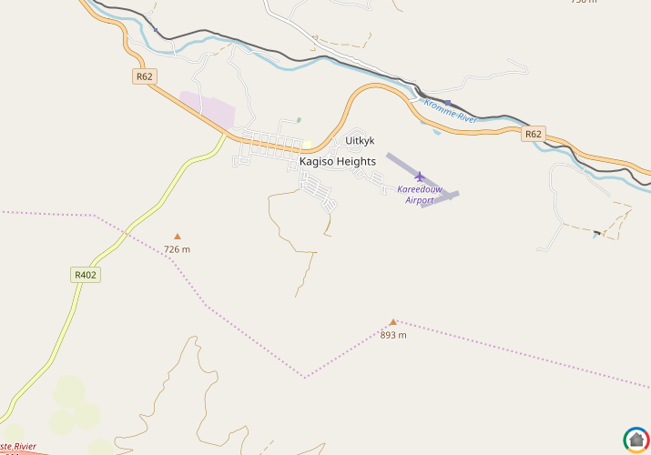 Map location of Kareedouw